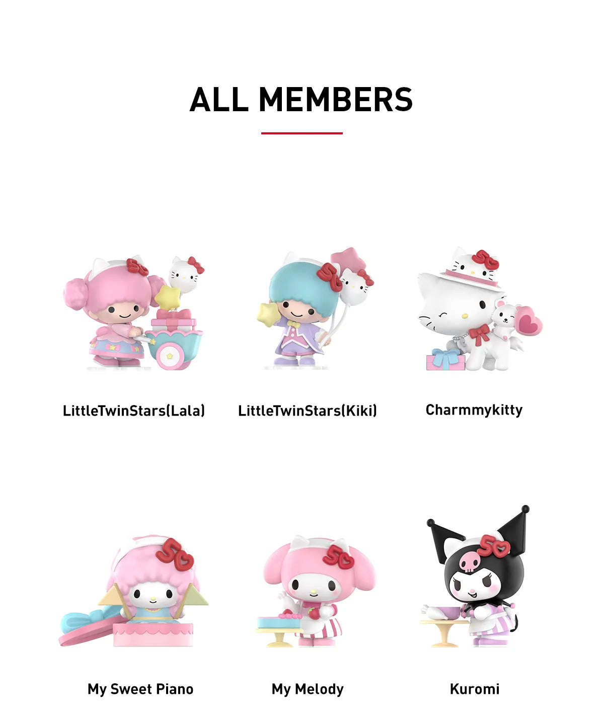 POPMART - Sanrio characters Hello Kitty 50th Anniversary Figures Series Blindbox
