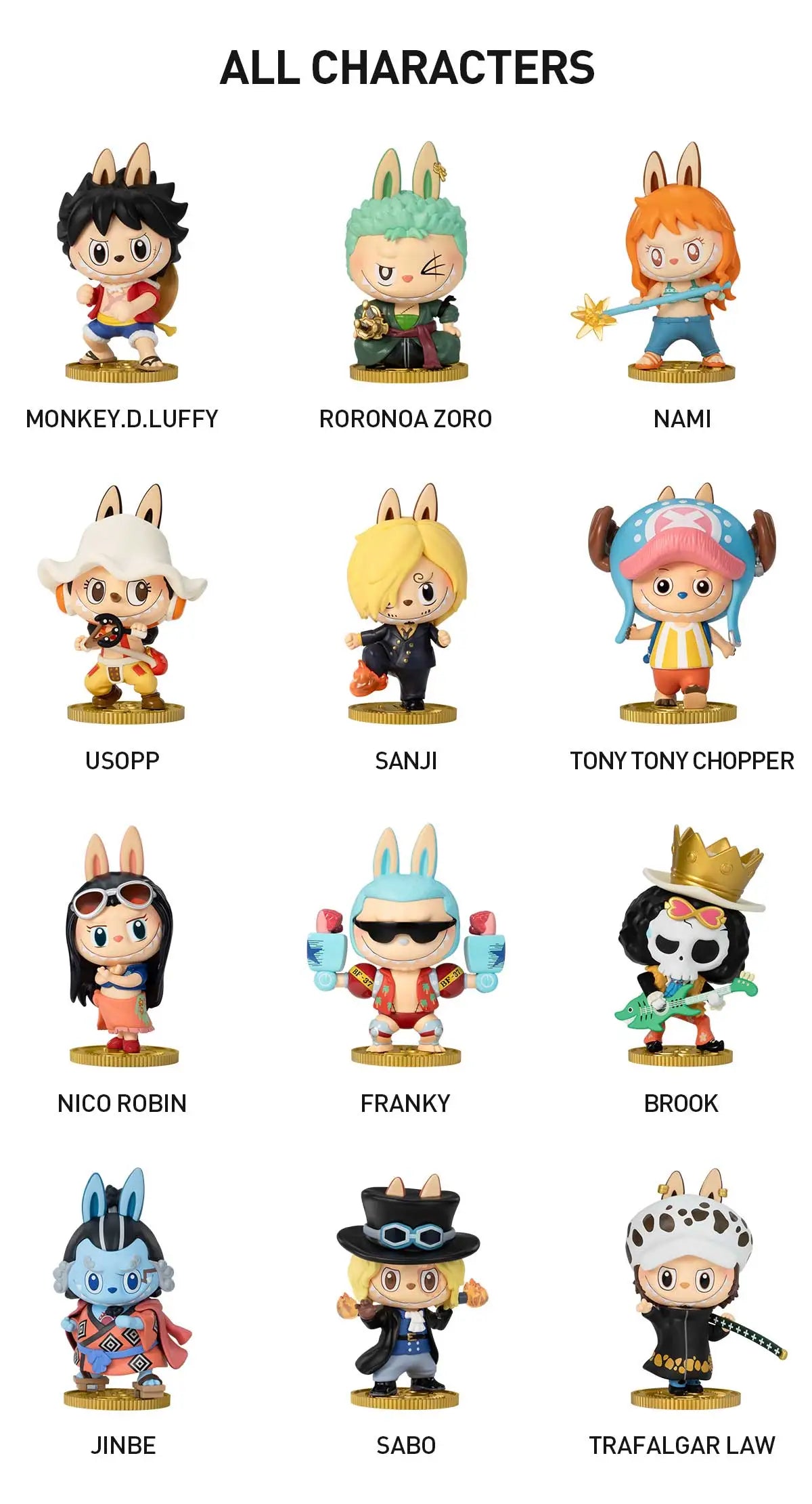 POPMART - The Monsters x One Piece Figures Series Blindbox