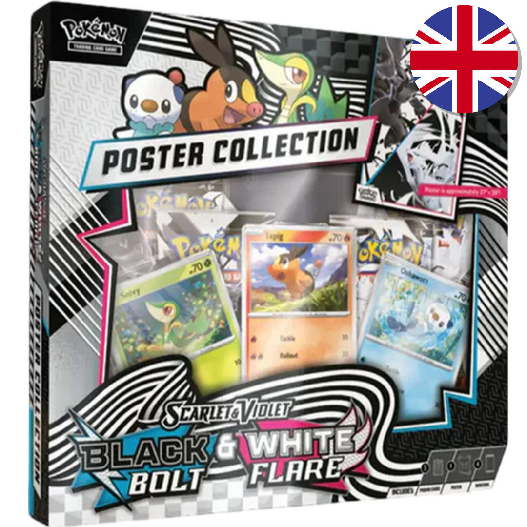 Pokemon Card Game Scarlet & Violet Black Bolt & White Flare SV10.5 - Poster Collection EN