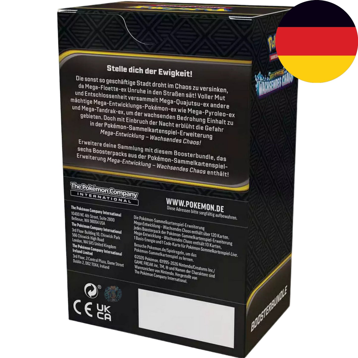Pokemon Card Game - Mega Entwicklungen - Wachsendes Chaos Booster Bundle ME04 DE