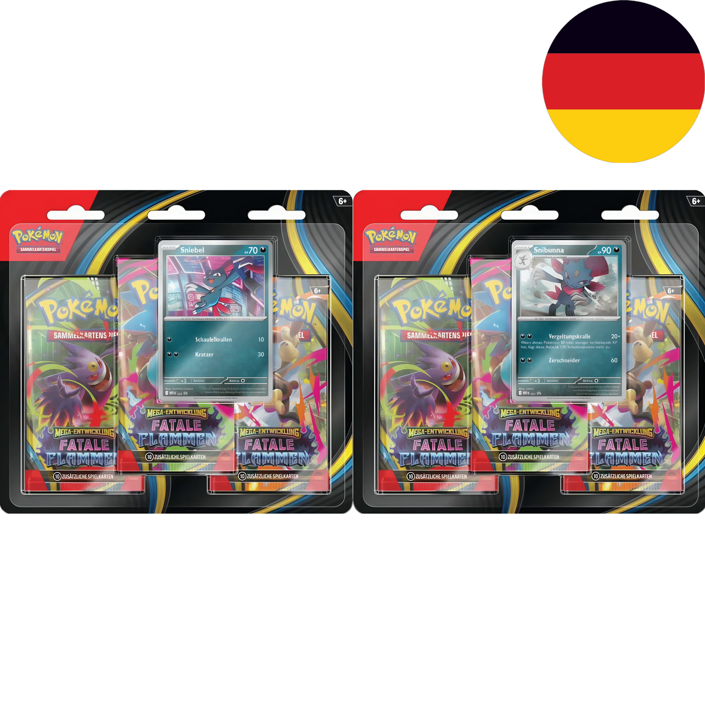 Pokemon Card Game - Mega Entwicklungen - Fatale Flammen Blister ME02 DE