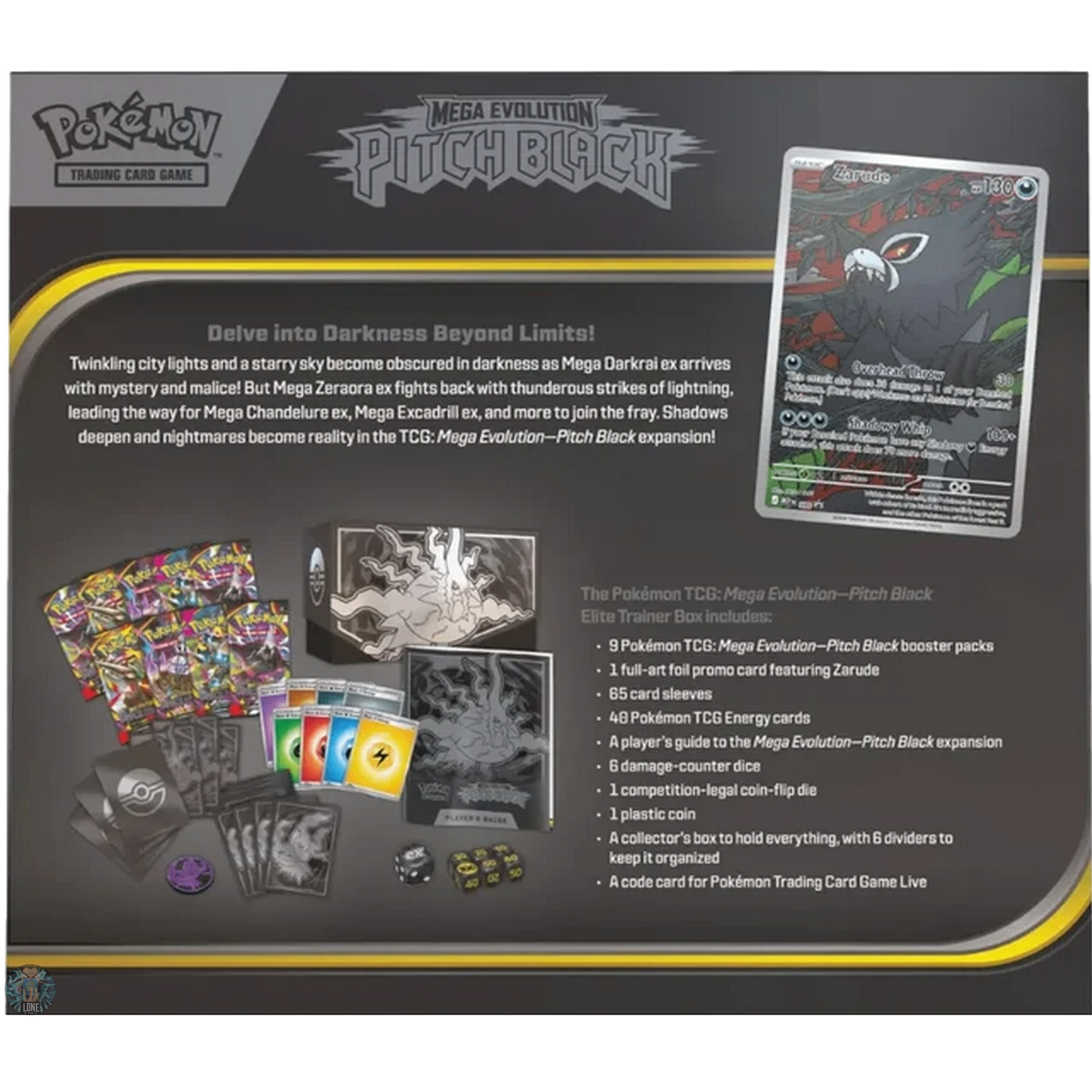 Pokemon Card Game - Mega Entwicklungen - Pitch Black Elite Trainer Box ME05 EN