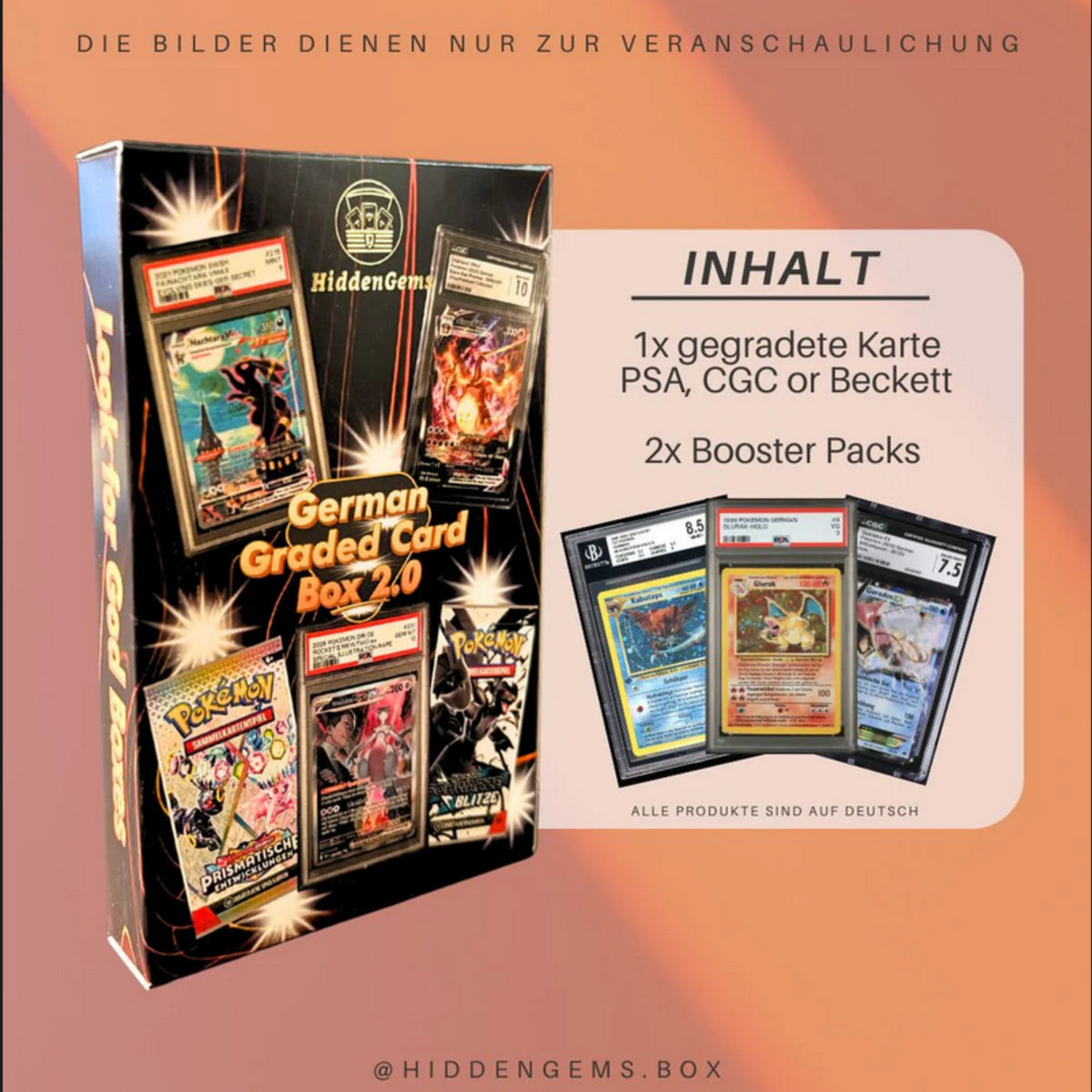 Hidden Gems - Pokémon German Graded Card Booster Box 2.0 Mystery Box