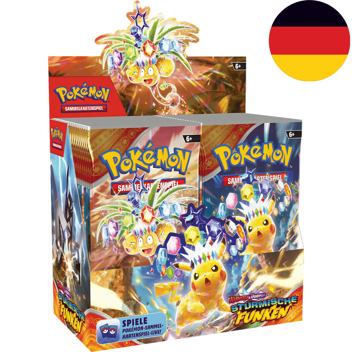 Pokemon Card Game Scarlet & Violet - Stürmische Funken KP08 DE