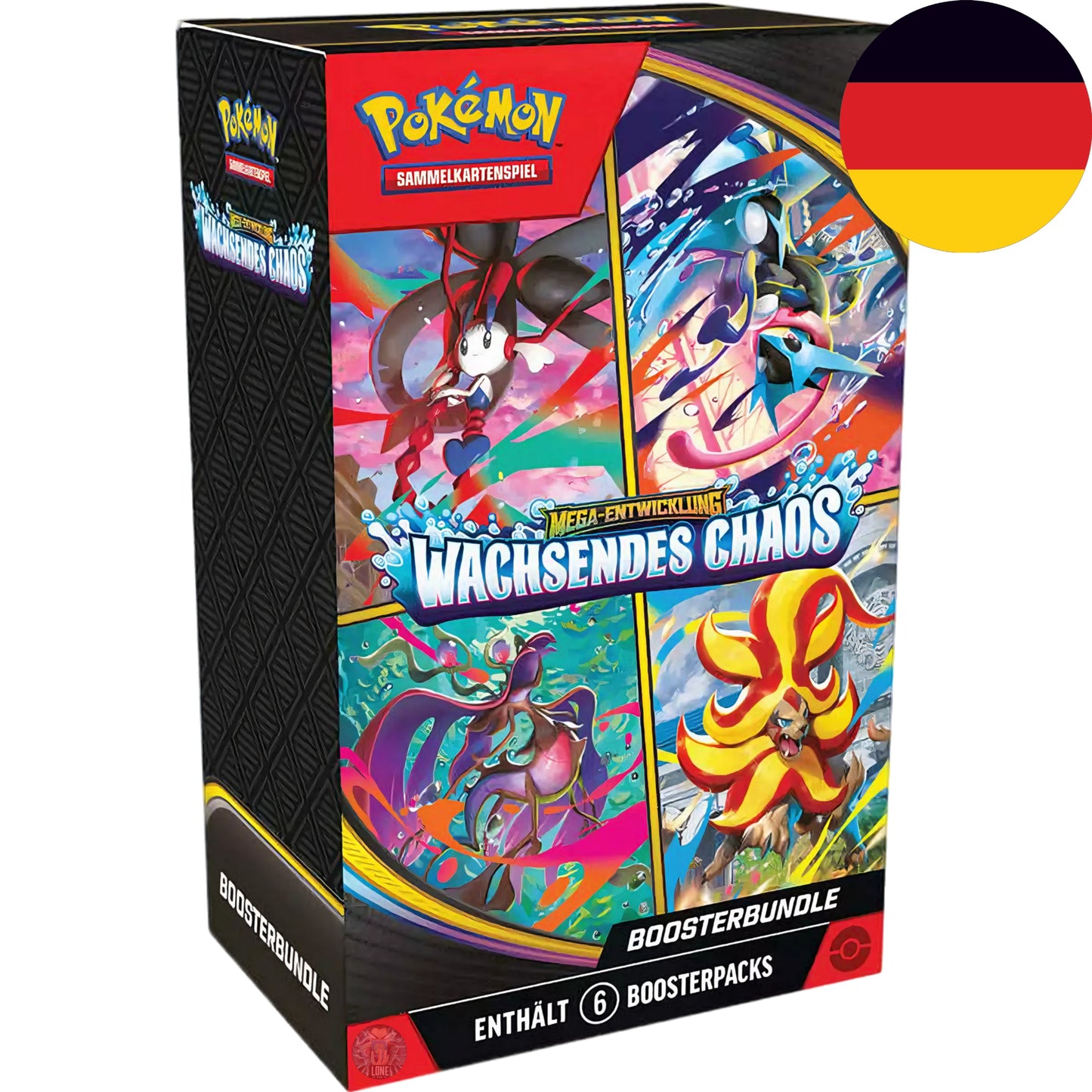 Pokemon Card Game - Mega Entwicklungen - Wachsendes Chaos Booster Bundle ME04 DE