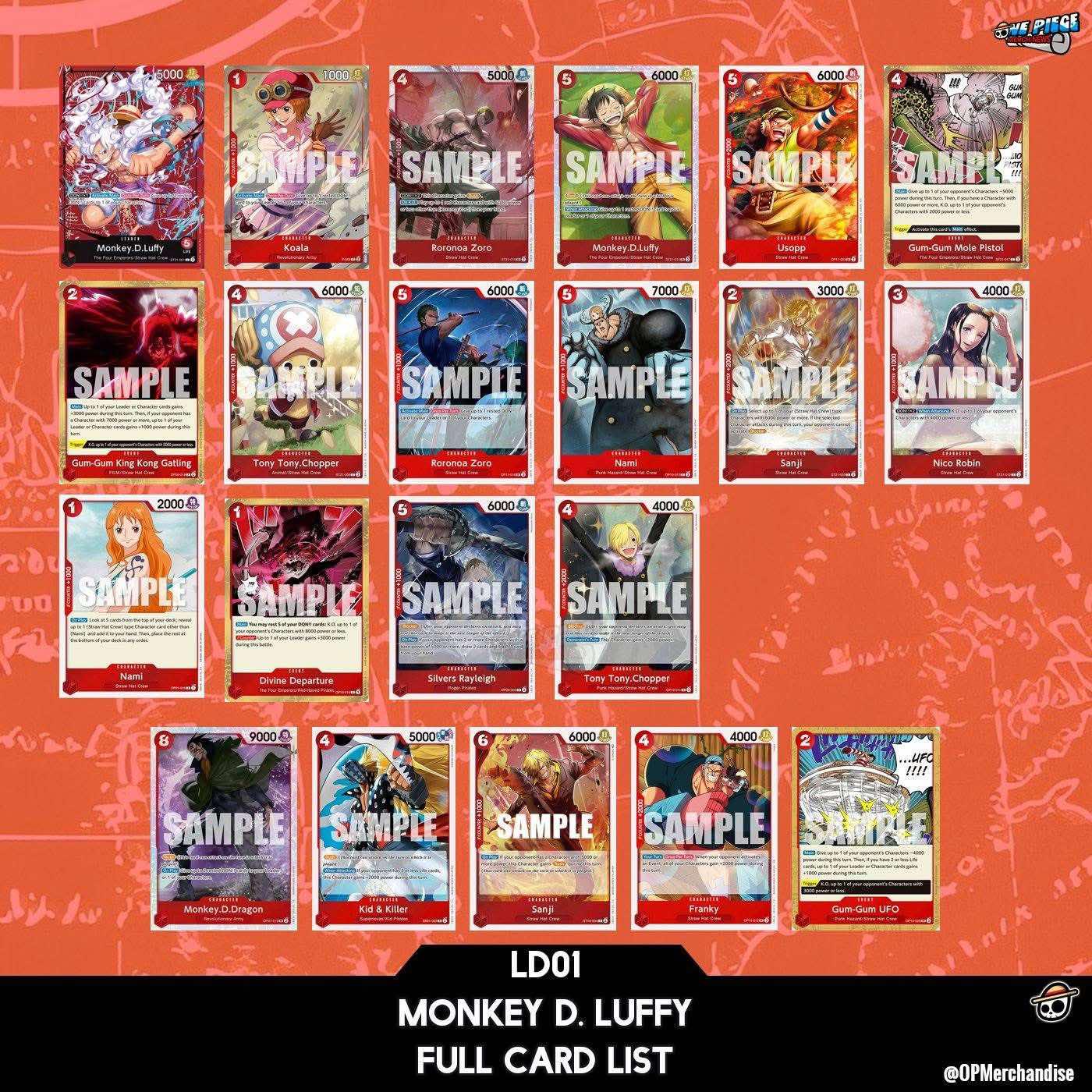 One Piece Card Game - Learn Together (LD01) - Deck Set EN